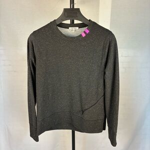 Lisa Todd Cotton Cashmere Speckled Crewneck Sweater S